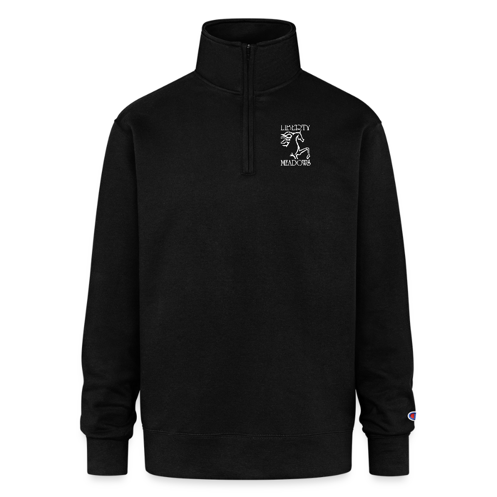 Champion Unisex Quarter Zip Sweatshirt - black