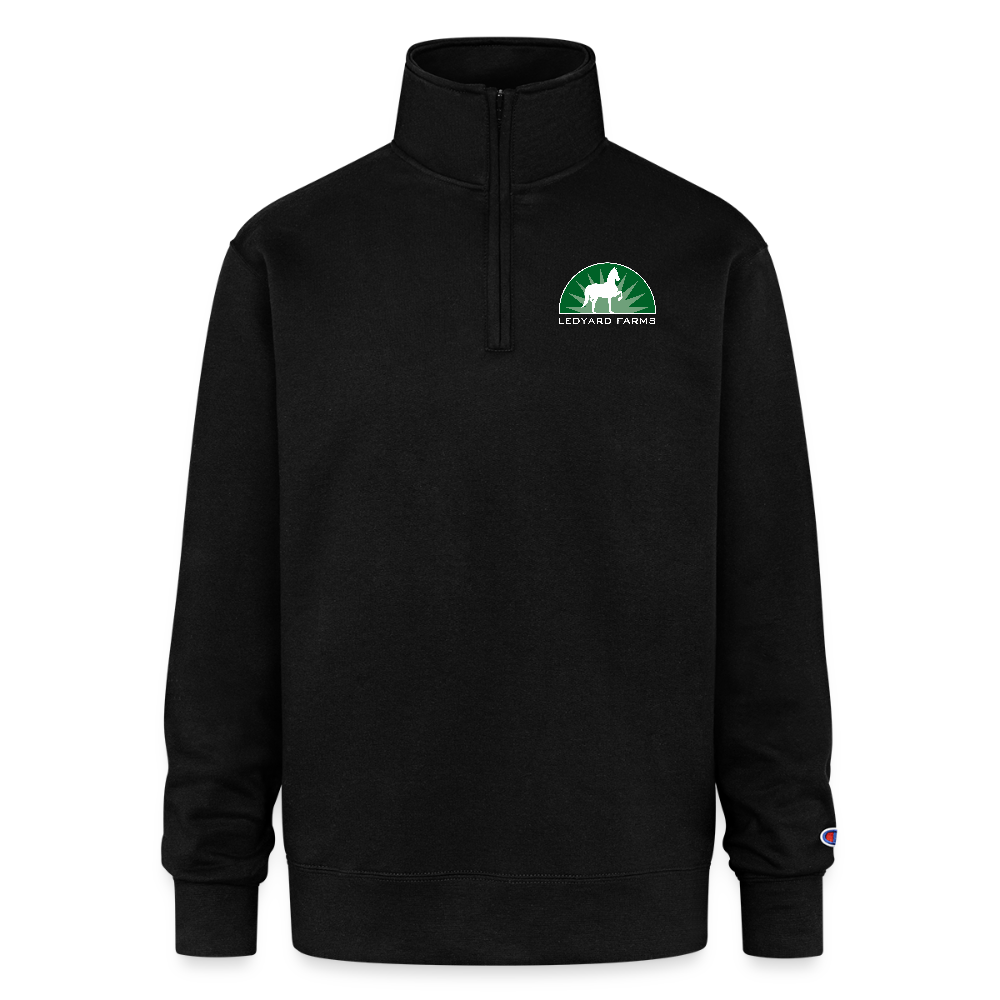Champion Unisex Quarter Zip Sweatshirt - black