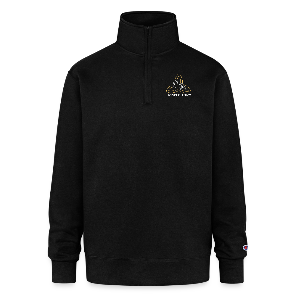 Champion Unisex Quarter Zip Sweatshirt - black