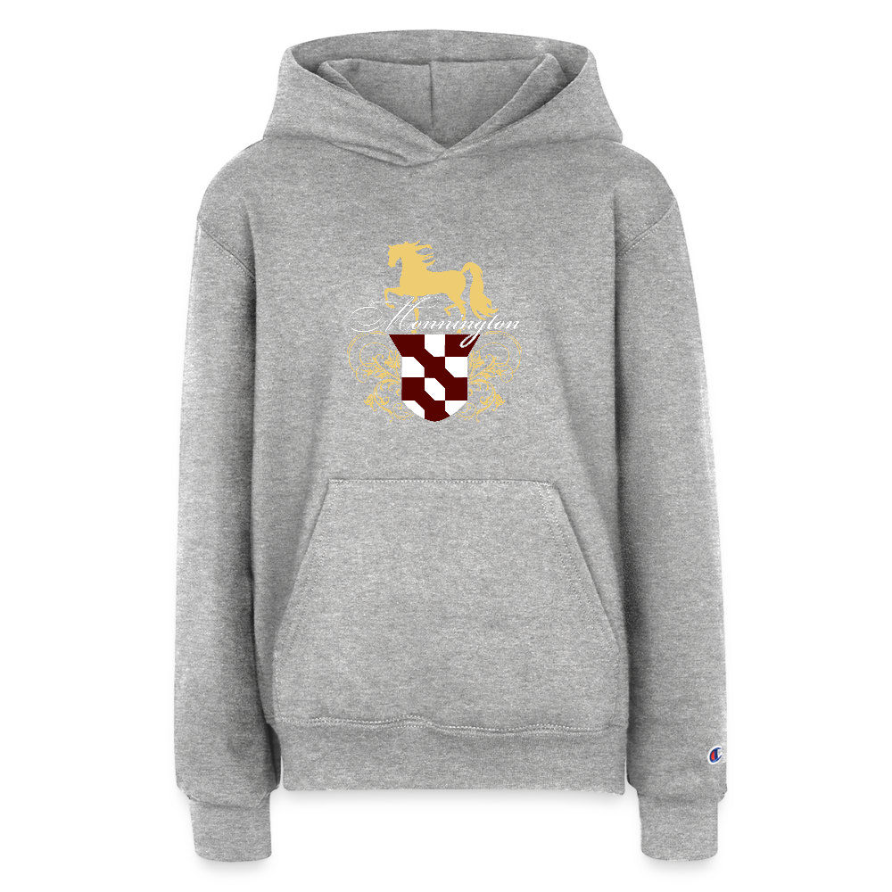 Champion Youth Hoodie - heather grey