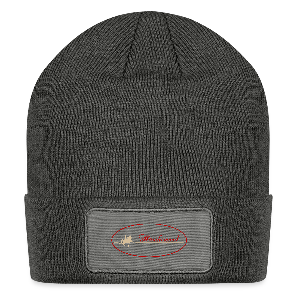 Logo Patch Beanie - charcoal grey