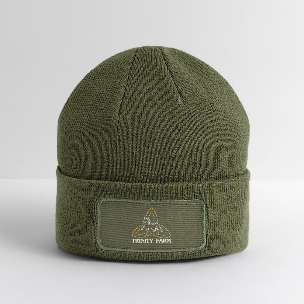 Logo Patch Beanie - olive