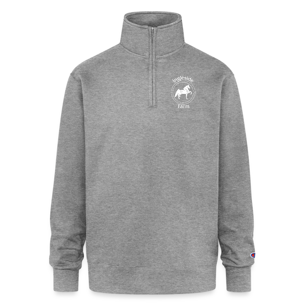 Champion Unisex Quarter Zip Sweatshirt - heather gray