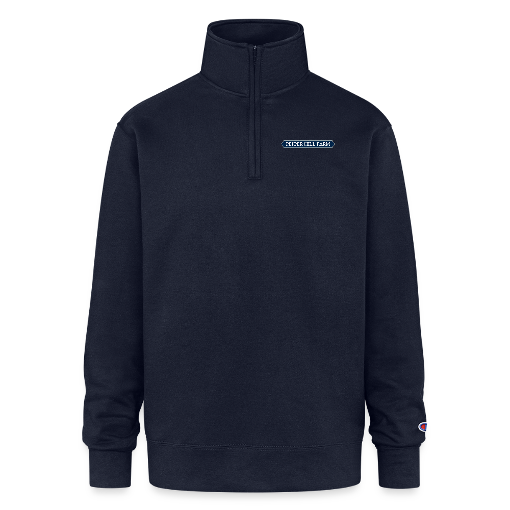 Champion Unisex Quarter Zip Sweatshirt - navy