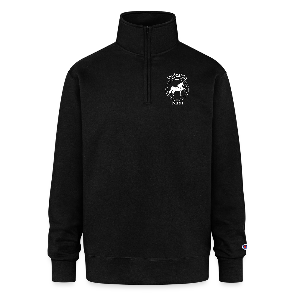 Champion Unisex Quarter Zip Sweatshirt - black