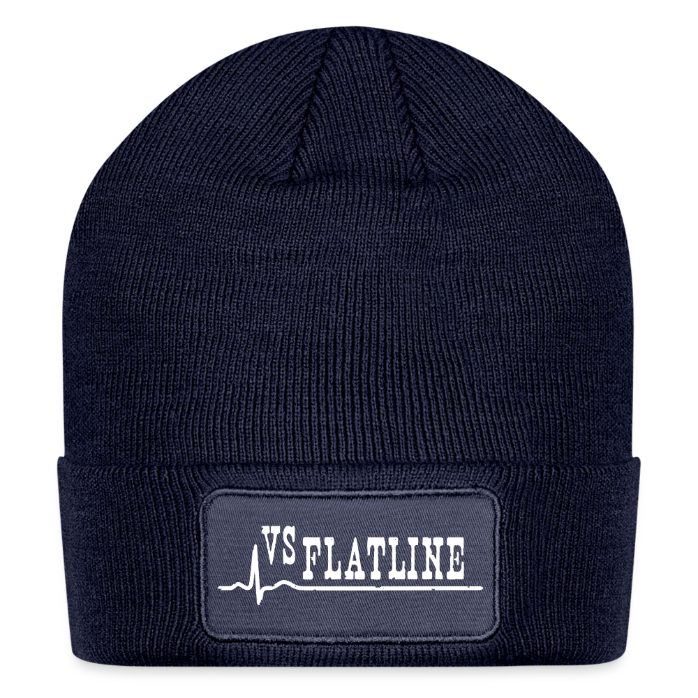 Logo Patch Beanie - navy