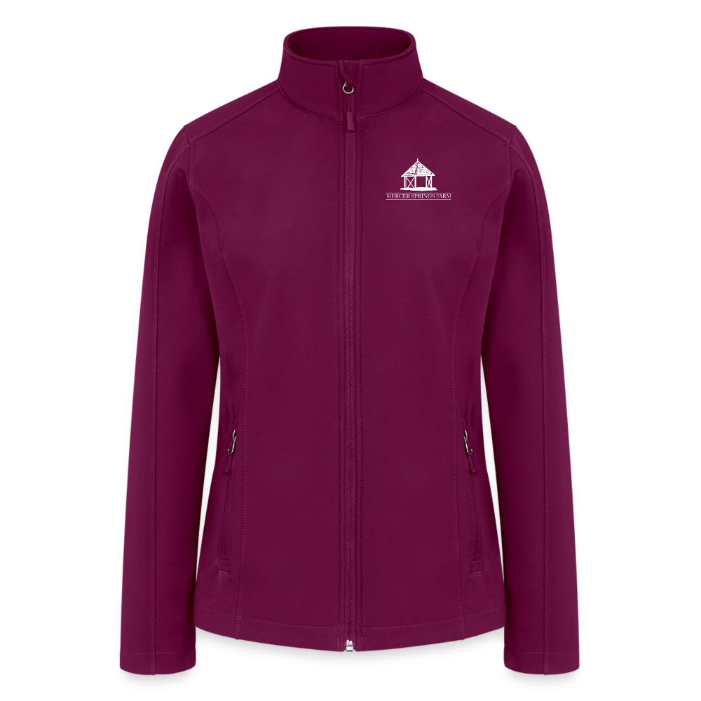 Women’s Soft Shell Jacket - raspberry