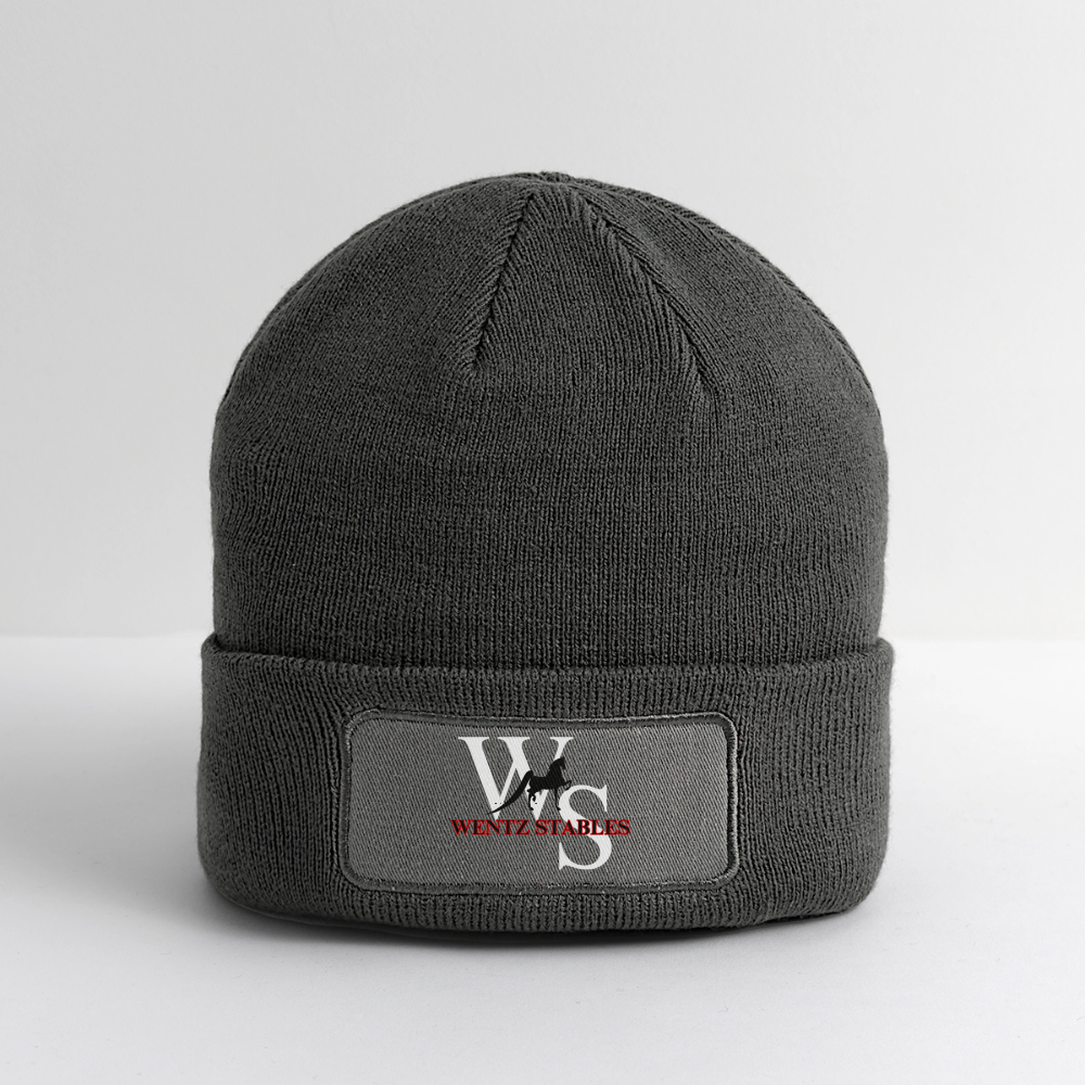 Logo Patch Beanie - charcoal grey