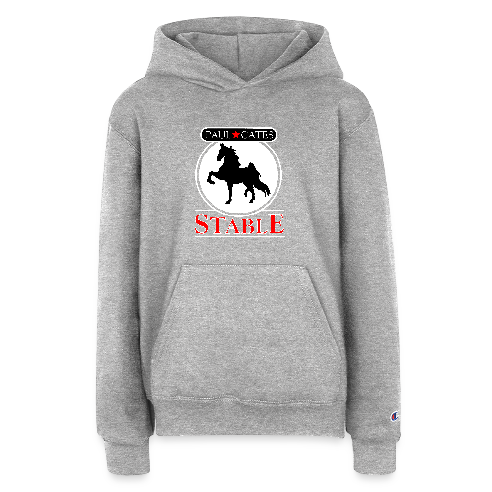 Champion Youth Hoodie - heather grey