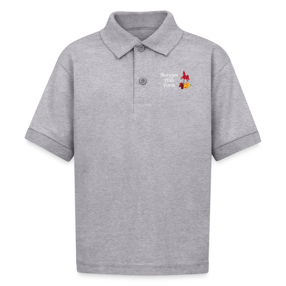 Kids Polo - heather gray