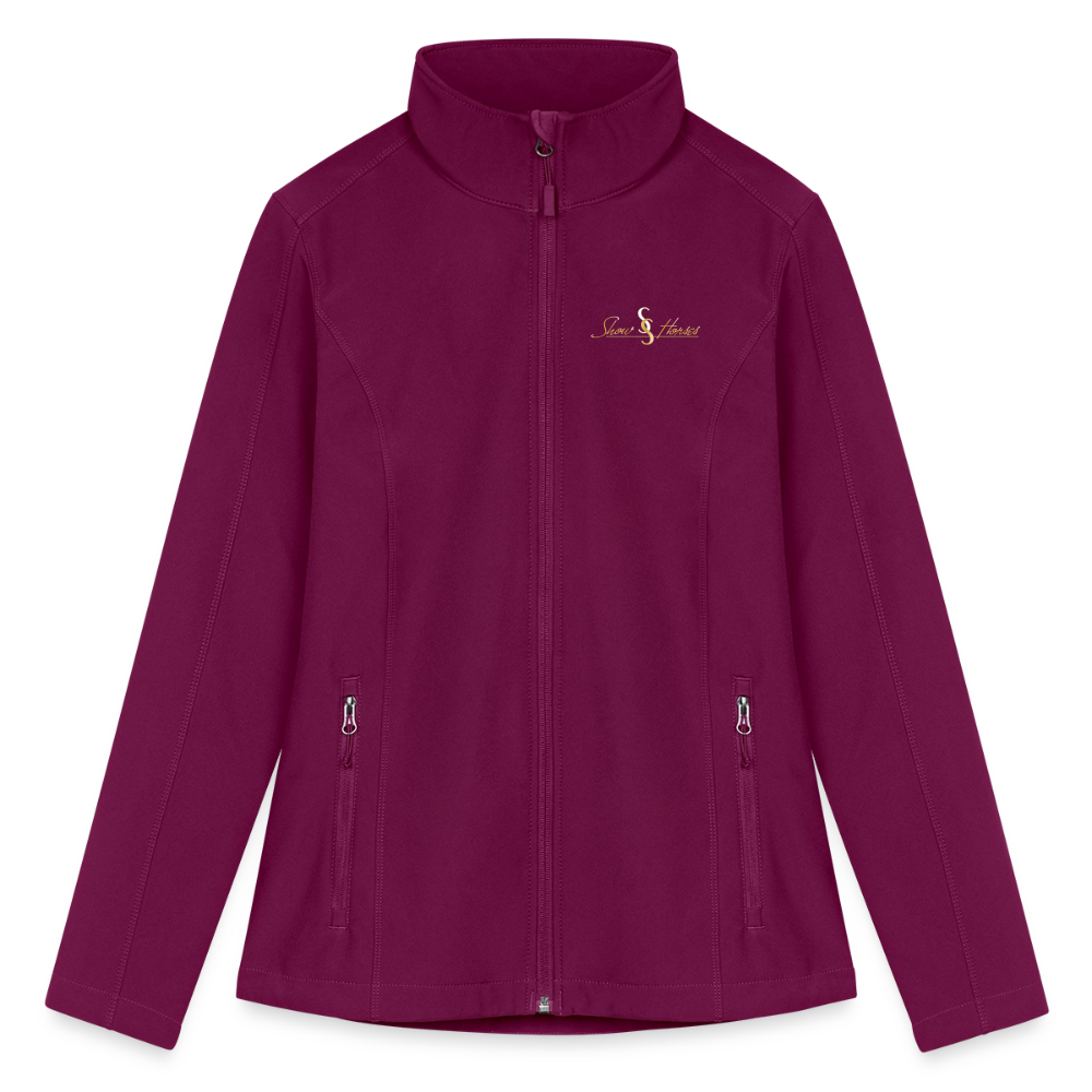 Women’s Soft Shell Jacket - raspberry