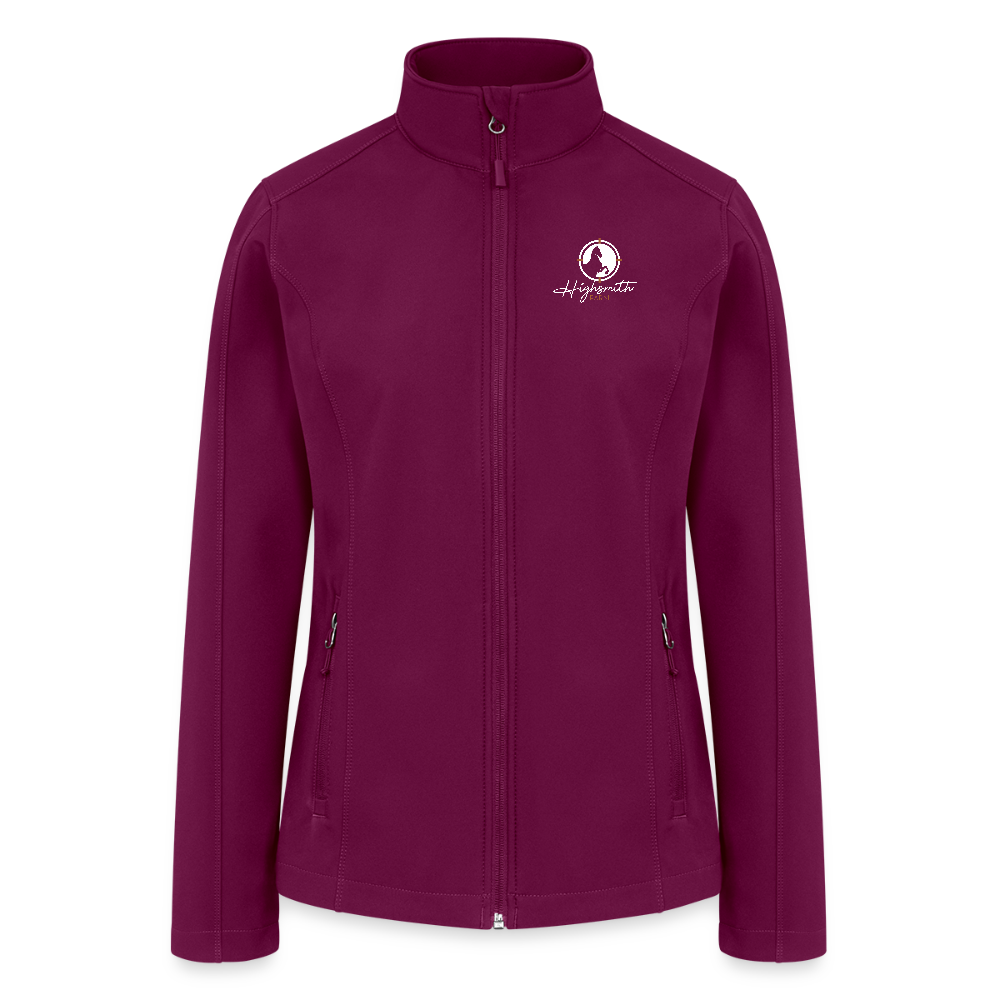 Women’s Soft Shell Jacket - raspberry