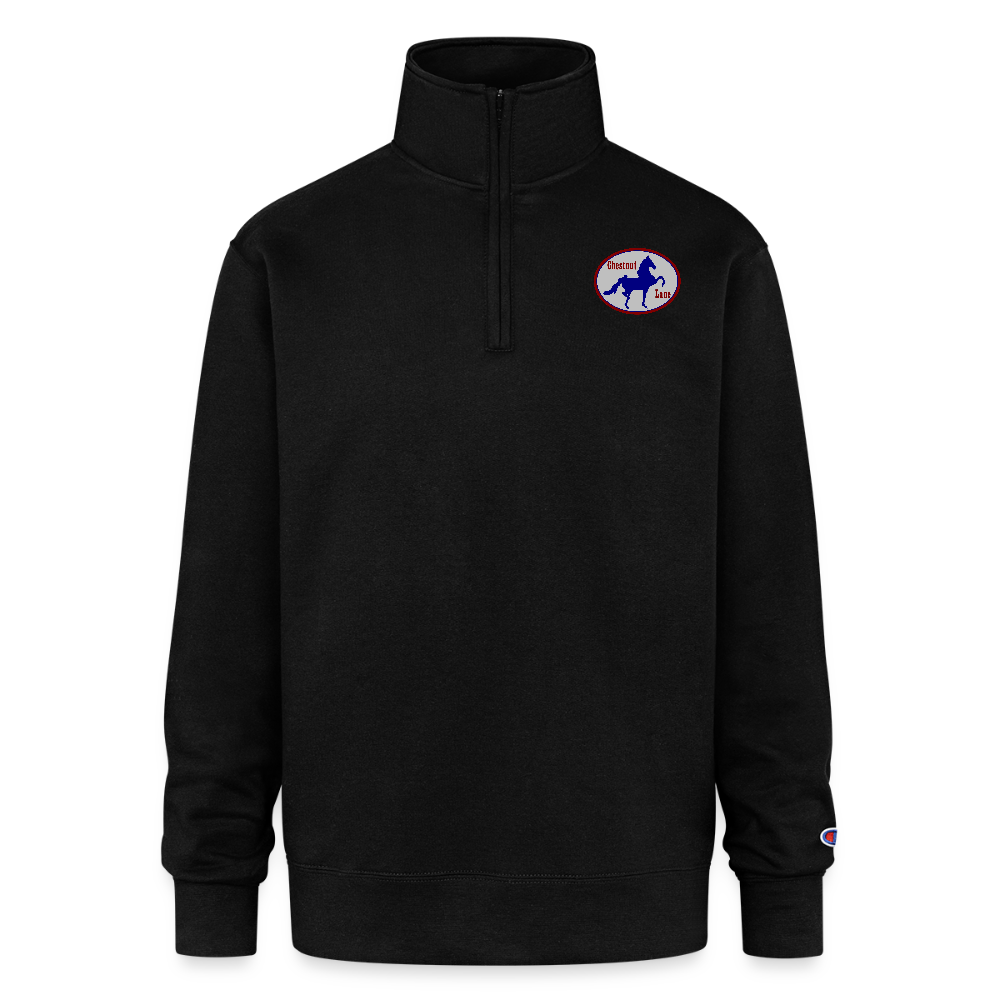 Champion Unisex Quarter Zip Sweatshirt - black