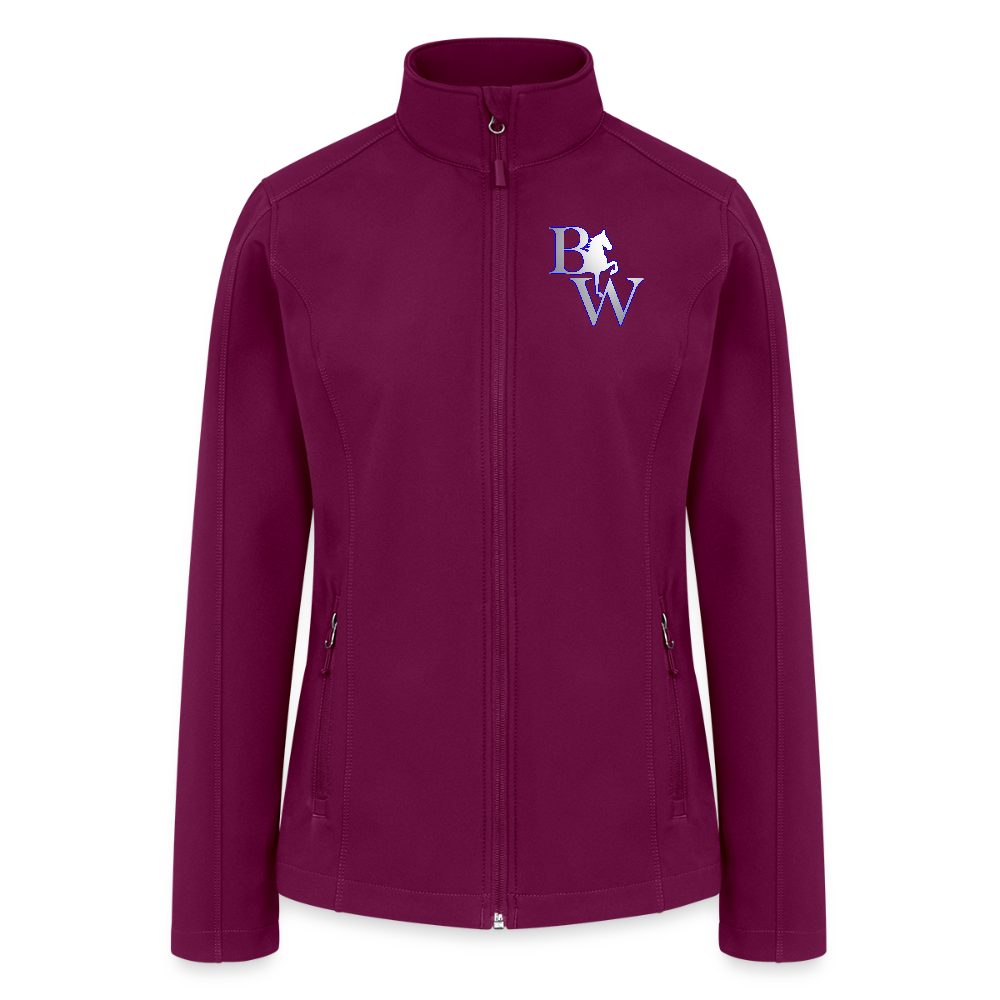Women’s Soft Shell Jacket - raspberry