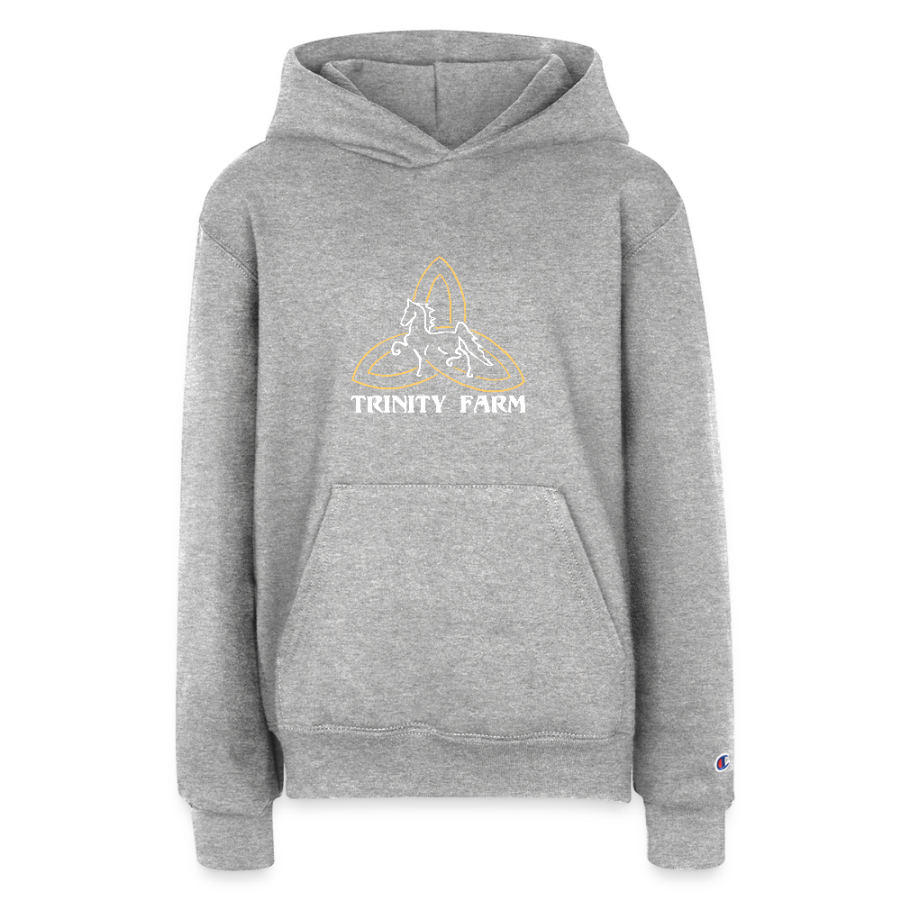 Champion Youth Hoodie - heather grey