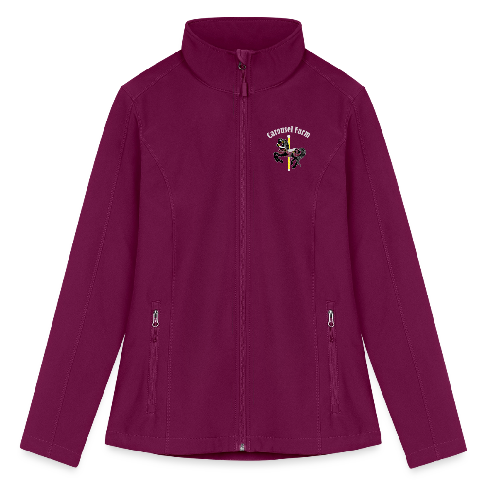 Women’s Soft Shell Jacket - raspberry
