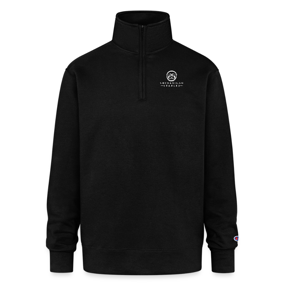 Champion Unisex Quarter Zip Sweatshirt - black