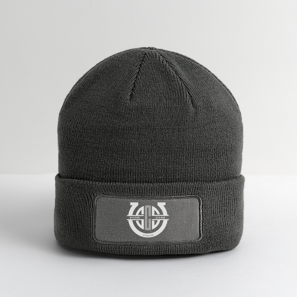 ShowCase Stables Patch Beanie - charcoal grey