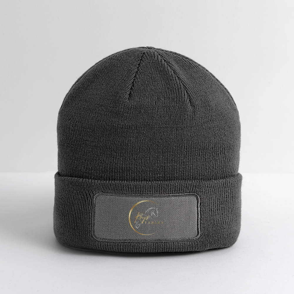 Logo Patch Beanie - charcoal grey