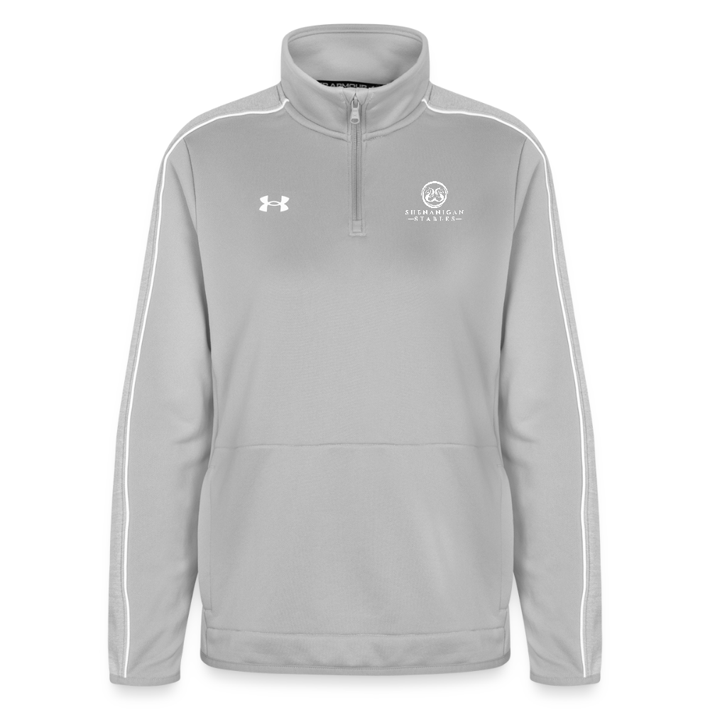 Under Armour Women's Command Quarter Zip 2.0 - light gray