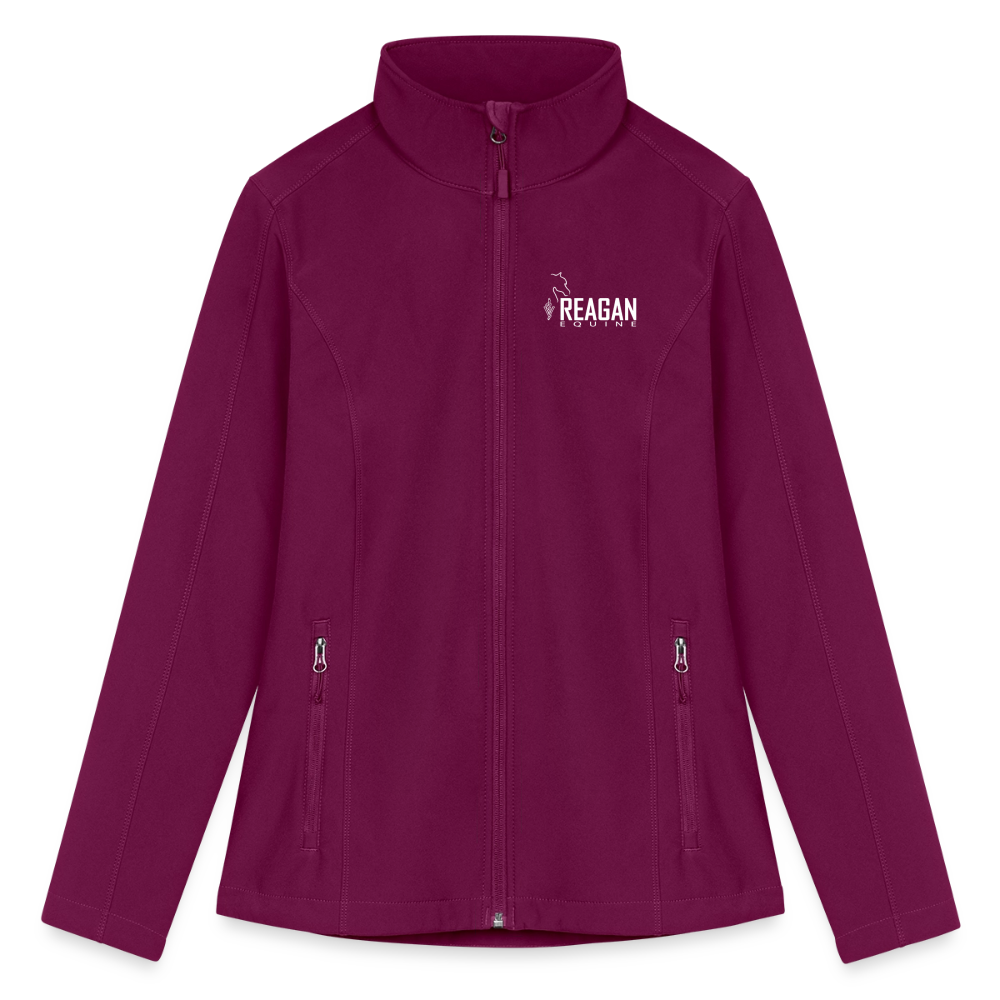 Women’s Soft Shell Jacket - raspberry