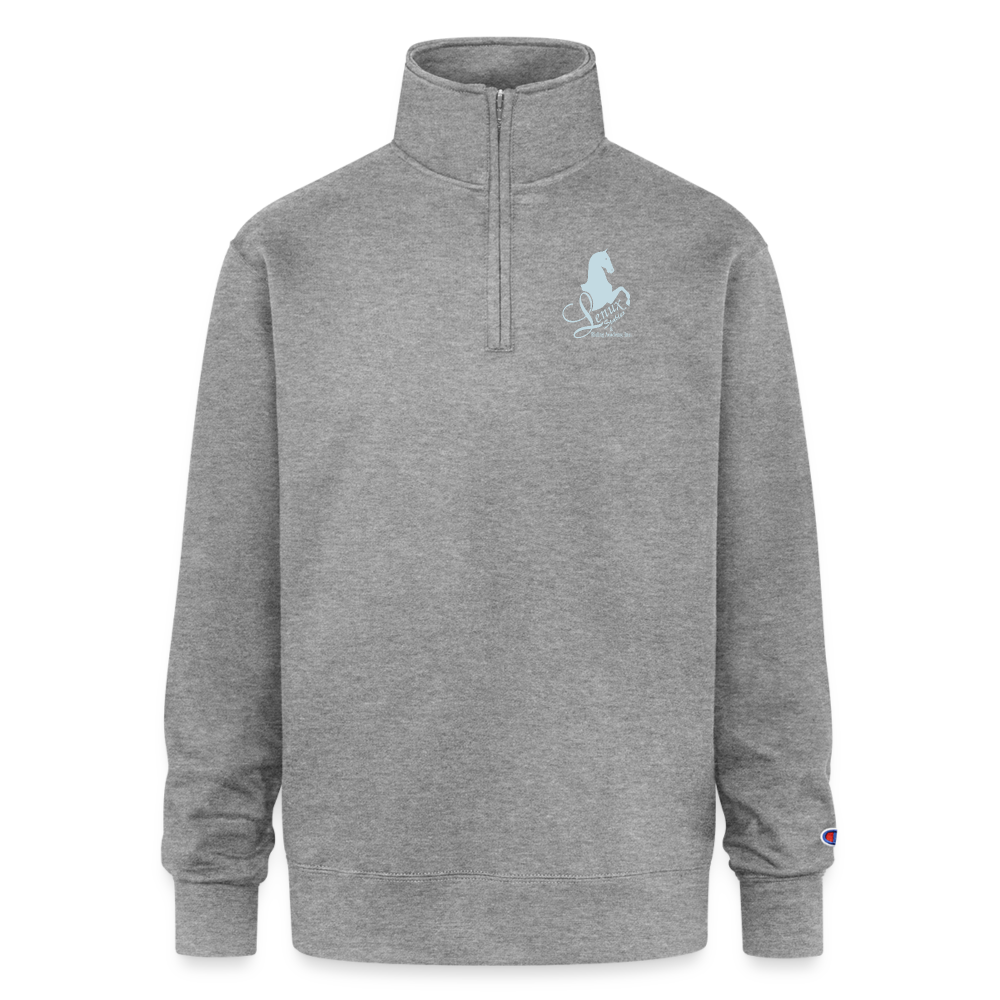 Champion Unisex Quarter Zip Sweatshirt - heather gray