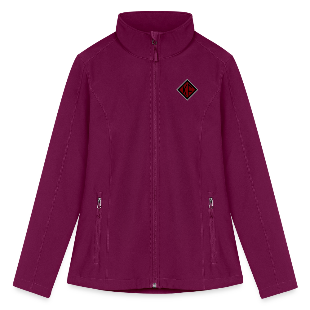 Women’s Soft Shell Jacket - raspberry