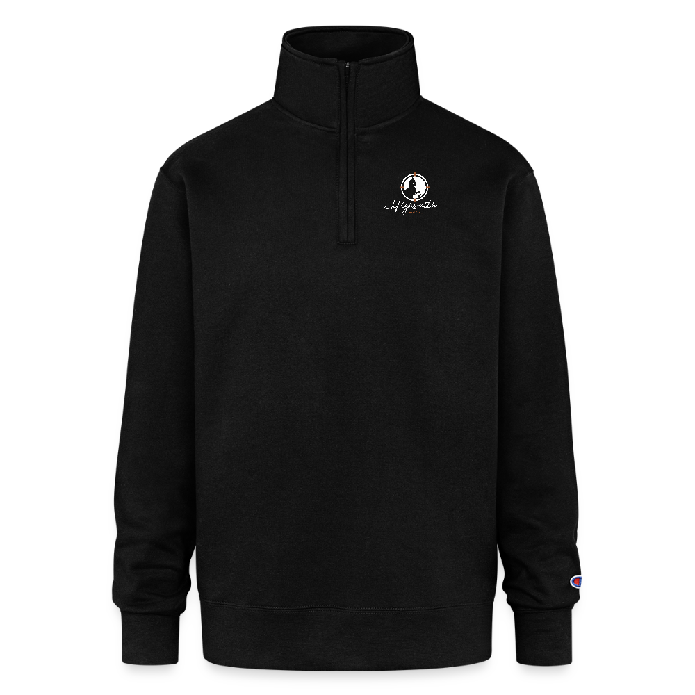 Champion Unisex Quarter Zip Sweatshirt - black