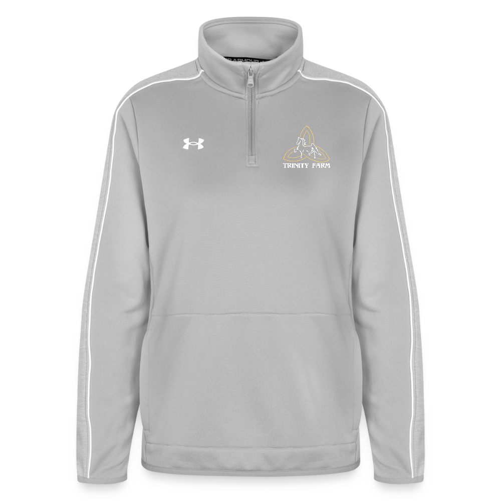 Under Armour Women's Command Quarter Zip 2.0 - light gray