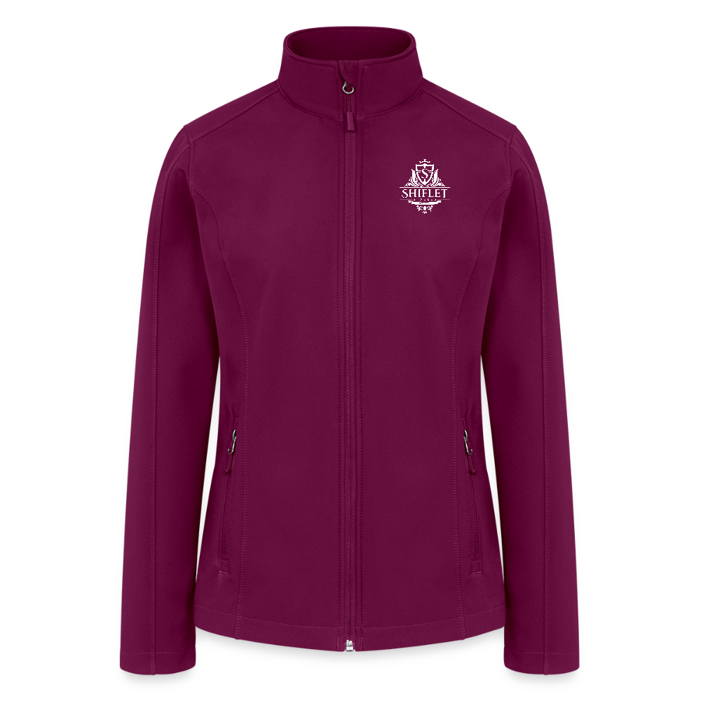Women’s Soft Shell Jacket - raspberry