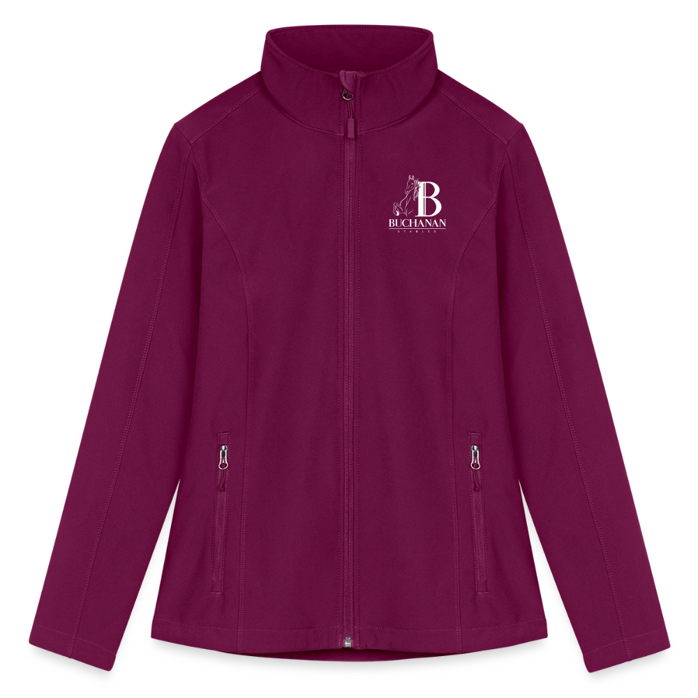 Women’s Soft Shell Jacket - raspberry