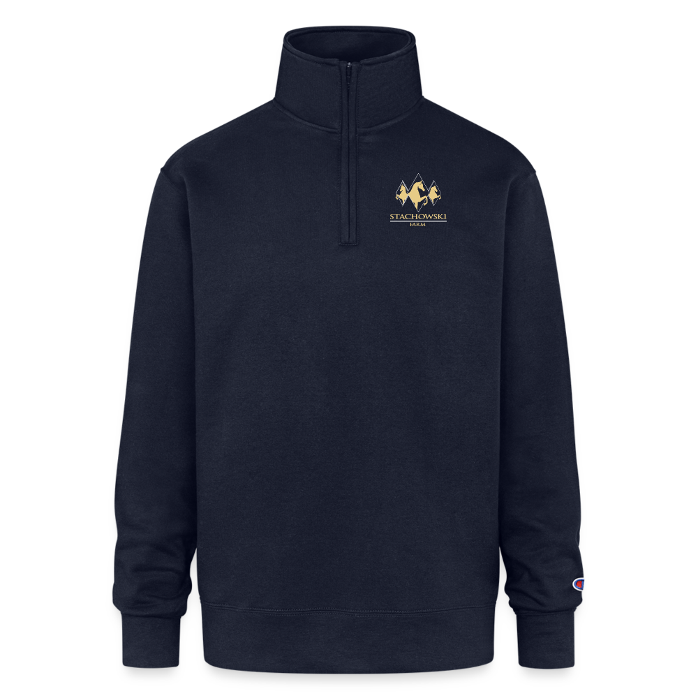 Champion Unisex Quarter Zip Sweatshirt - navy