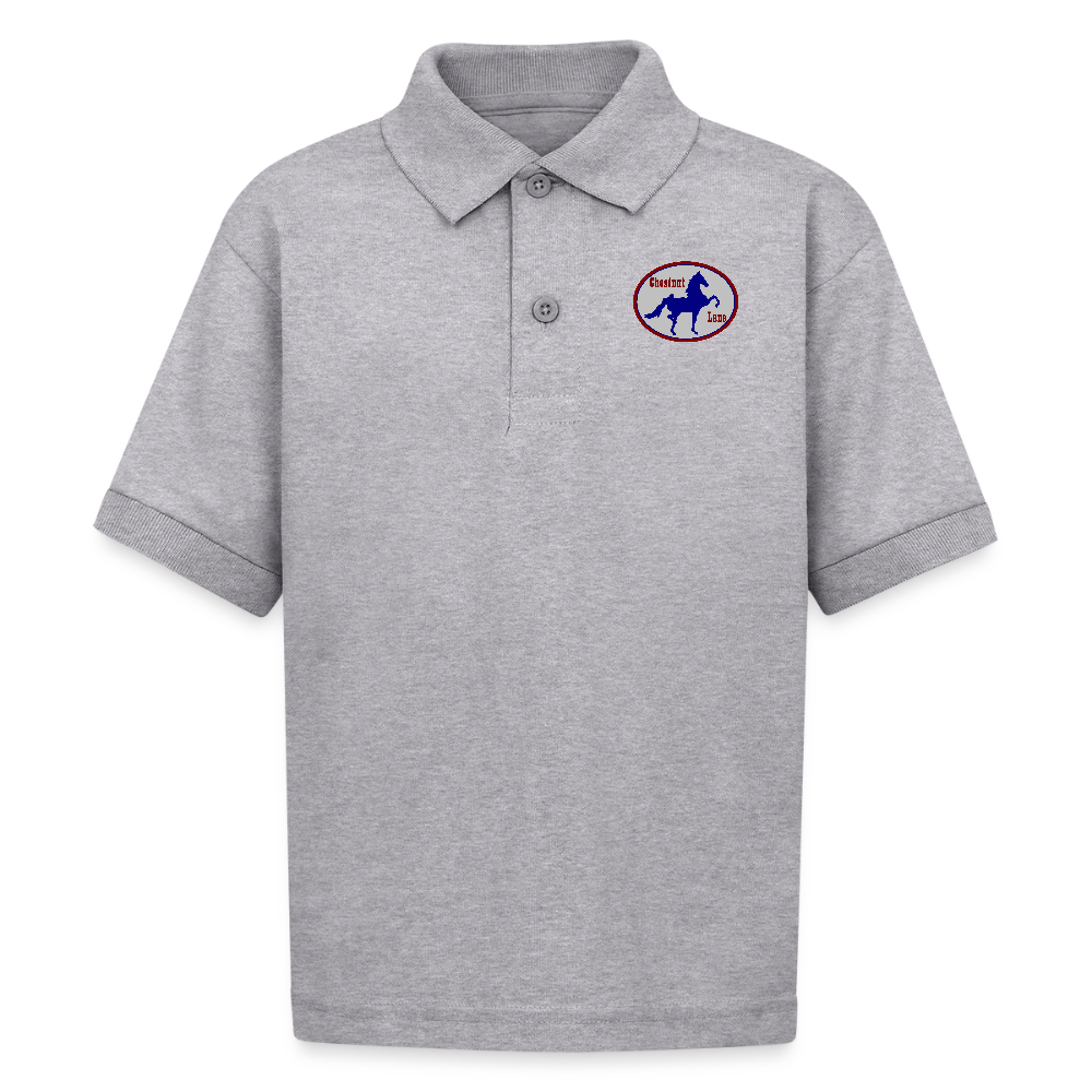 Kids Polo - heather gray