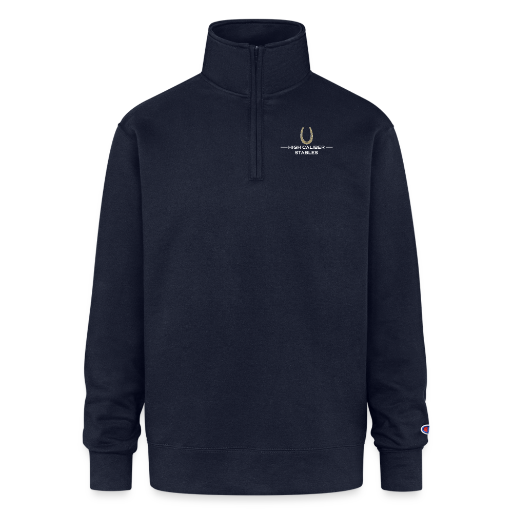 Champion Unisex Quarter Zip Sweatshirt - navy