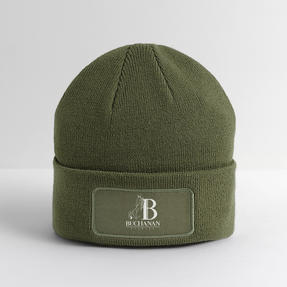 Logo Patch Beanie - olive