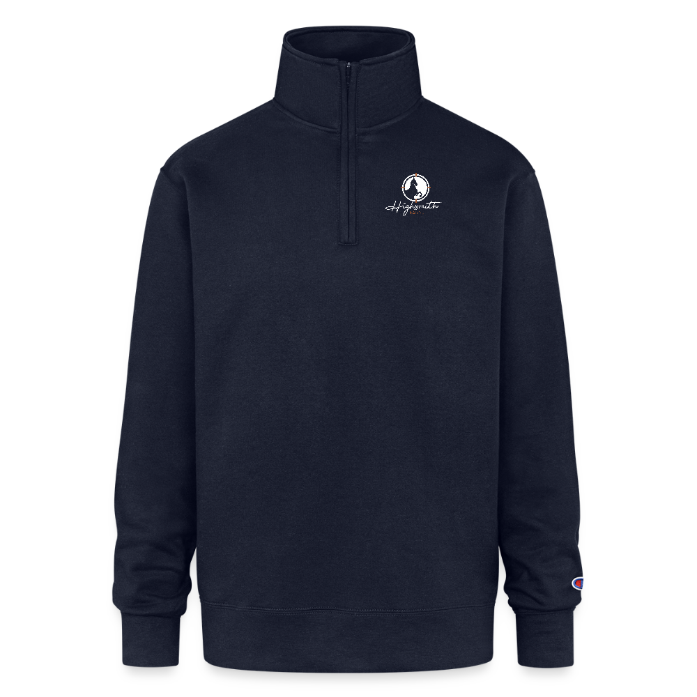 Champion Unisex Quarter Zip Sweatshirt - navy