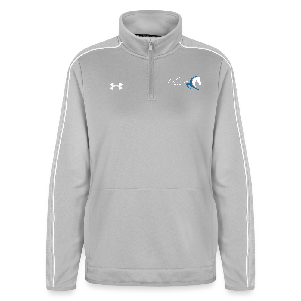 Under Armour Women's Command Quarter Zip 2.0 - light gray