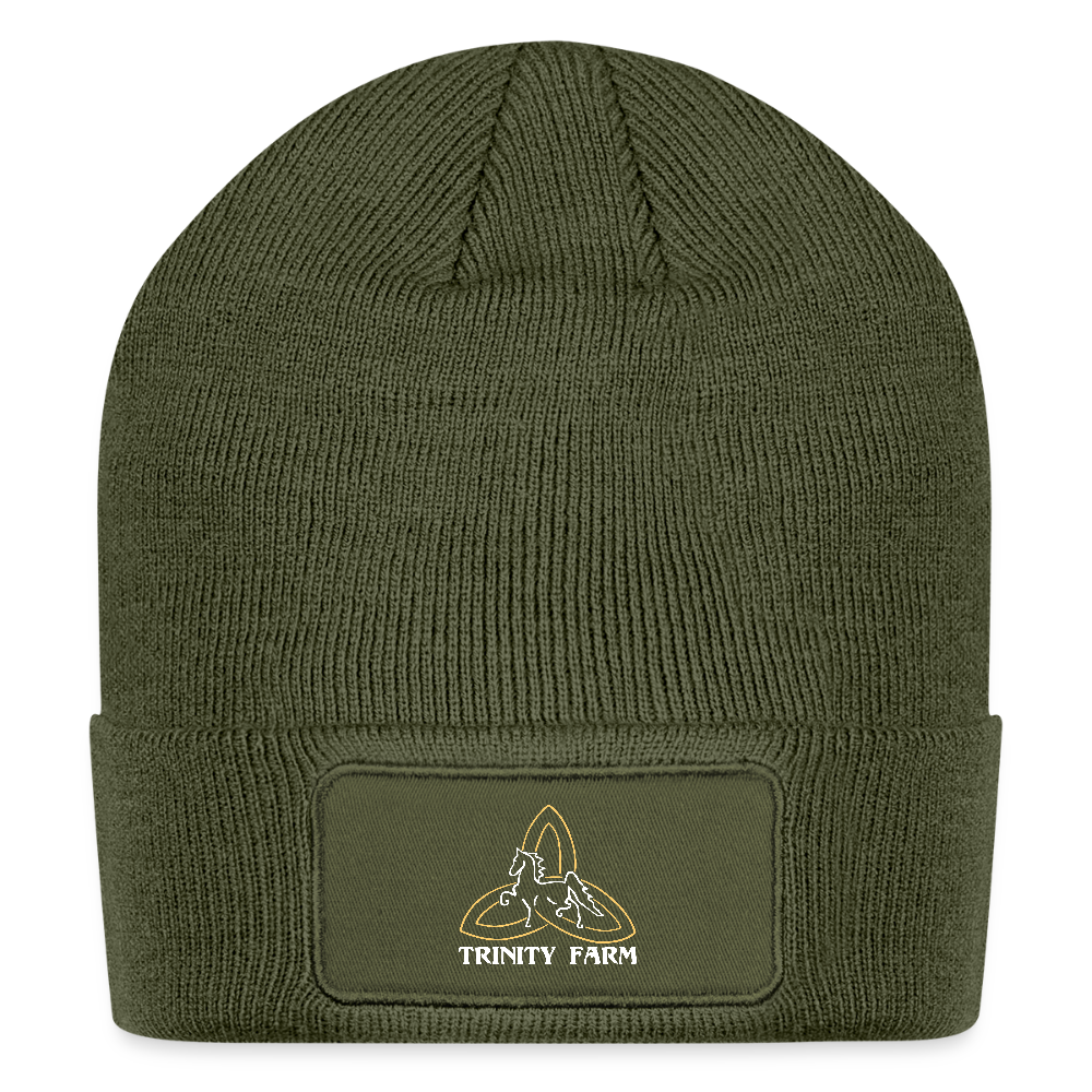 Logo Patch Beanie - olive