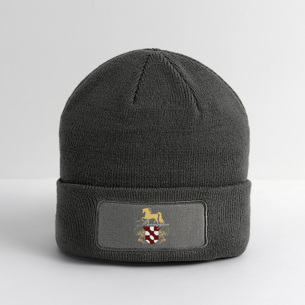 Logo Patch Beanie - charcoal grey