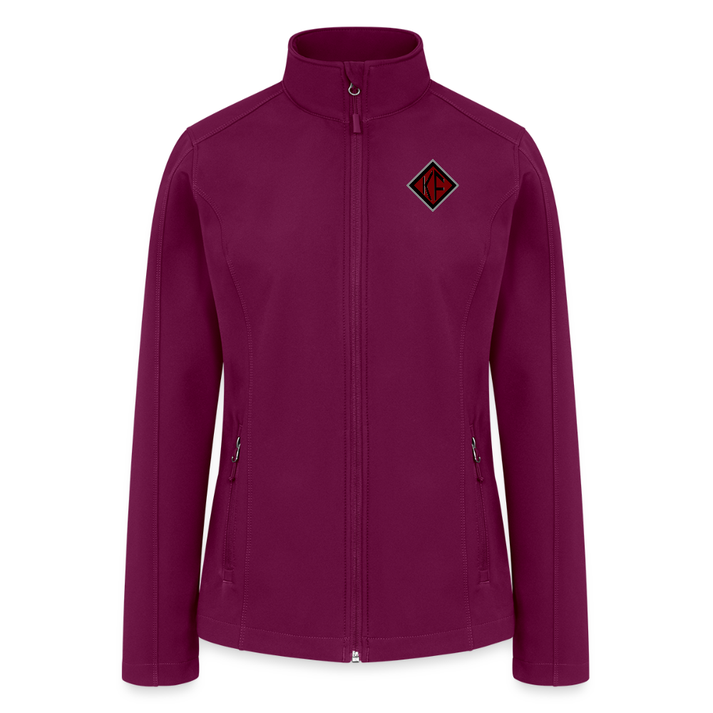 Women’s Soft Shell Jacket - raspberry