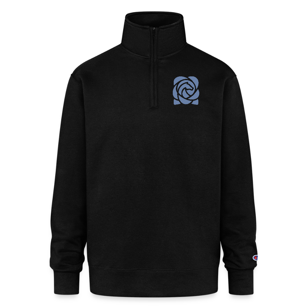 Champion Unisex Quarter Zip Sweatshirt - black