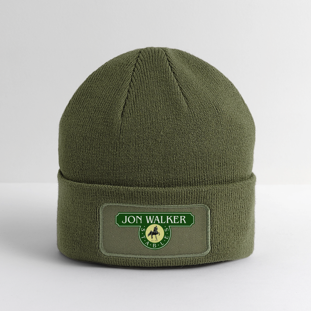 Logo Patch Beanie - olive