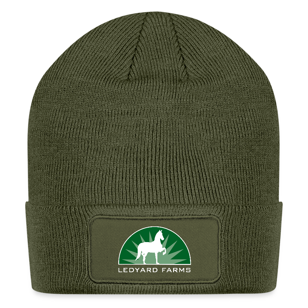 Logo Patch Beanie - olive