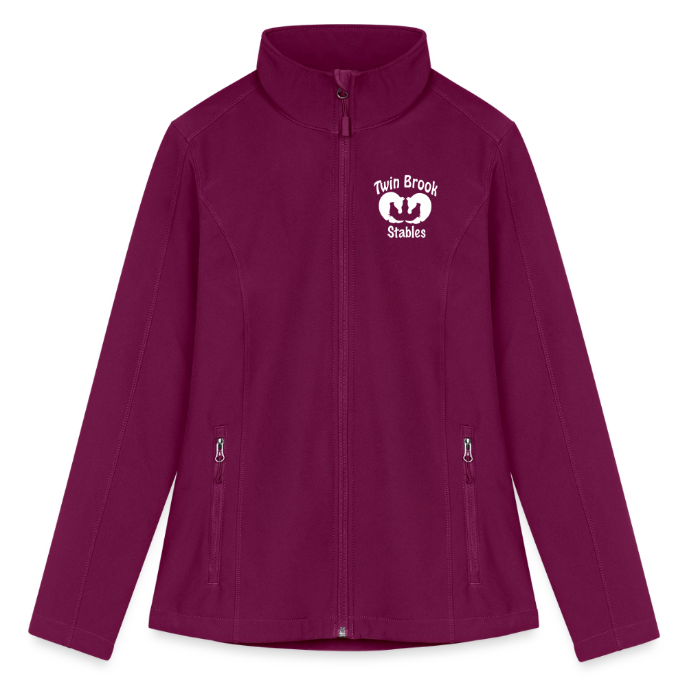 Women’s Soft Shell Jacket - raspberry