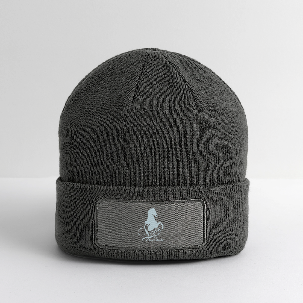 Logo Patch Beanie - charcoal grey
