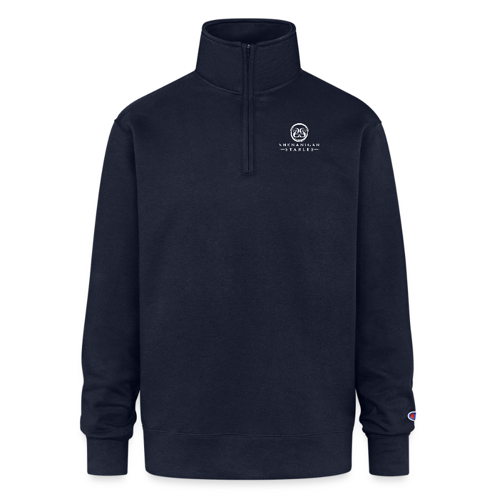 Champion Unisex Quarter Zip Sweatshirt - navy