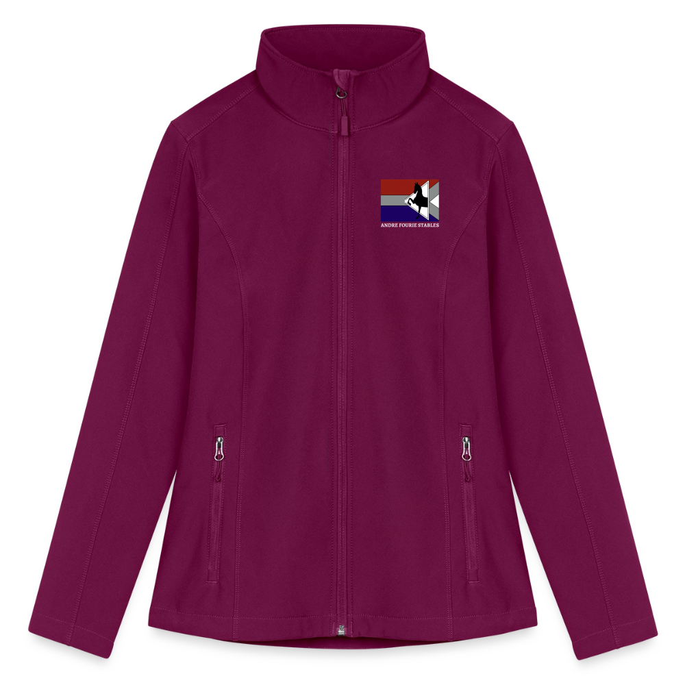 Women’s Soft Shell Jacket - raspberry
