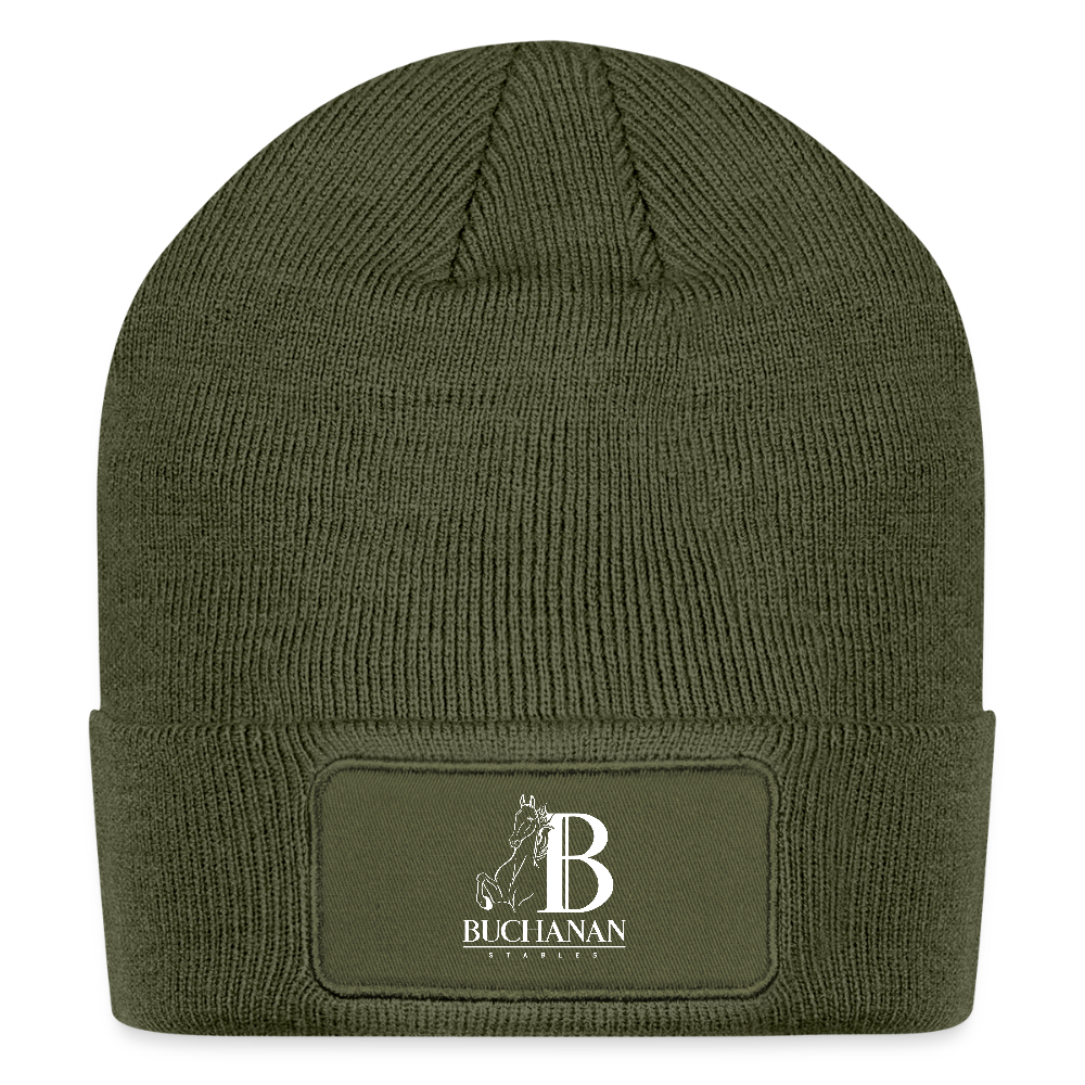 Logo Patch Beanie - olive