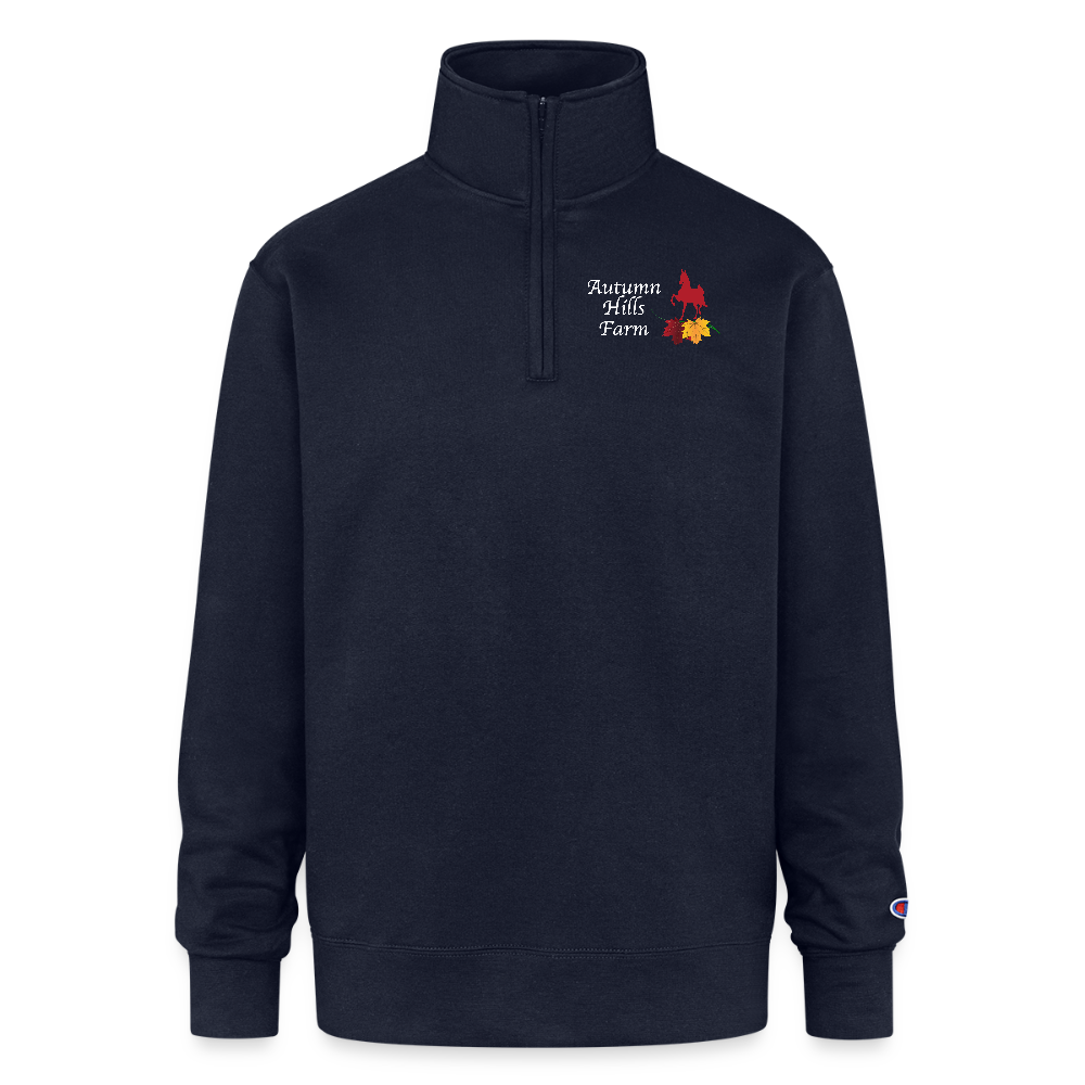 Champion Unisex Quarter Zip Sweatshirt - navy