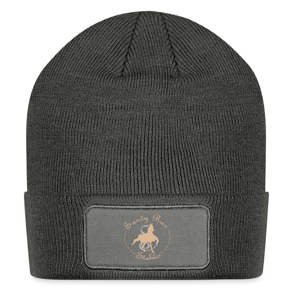Logo Patch Beanie - charcoal grey